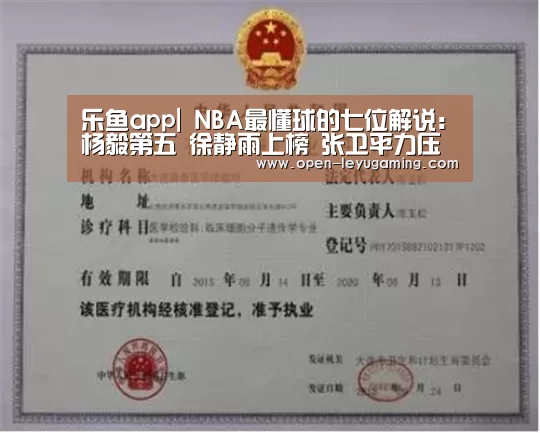 乐鱼app|
NBA最懂球的七位解说:杨毅第五 徐静雨上榜 张卫平力压苏群(图1) 乐鱼官网